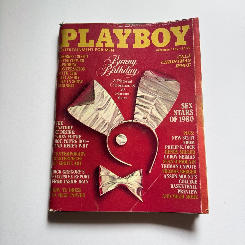Playboy Magazine Dec 1980 Gala Christmas Issue Bunny Birthday Sex Stars 1980